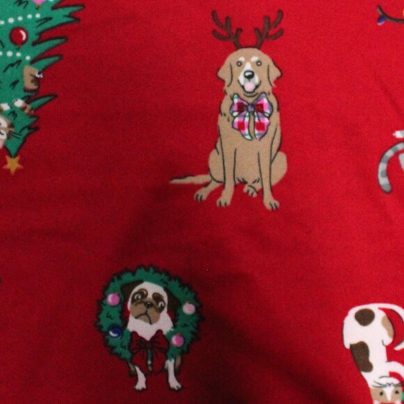 Joyspun L-XL Large - XLarge Short Sleeve Dogs & Cats Christmas Gown With Pockets - Picture 9 of 12